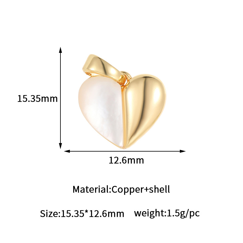 5g Weight Pendant Jewelry Making Type 14K Gold Plated Plating Material DIY Ornament Accessories Classification 1 Piece Quantity Copper Material Heart Shape, Bow Knot, Fish Tail Pattern All Seasons Season Plating Design Elegant, Marine Style, Beach Style 1 Piece Copper 14K Gold Plated Heart Shape Bow Knot Fish Tail Pendant DIY Ornament Accessories 6