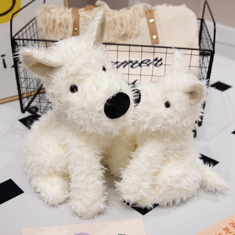 Realistic Curly Haired Plush Doll Soft Stuffed Toy For Children_voghion.com