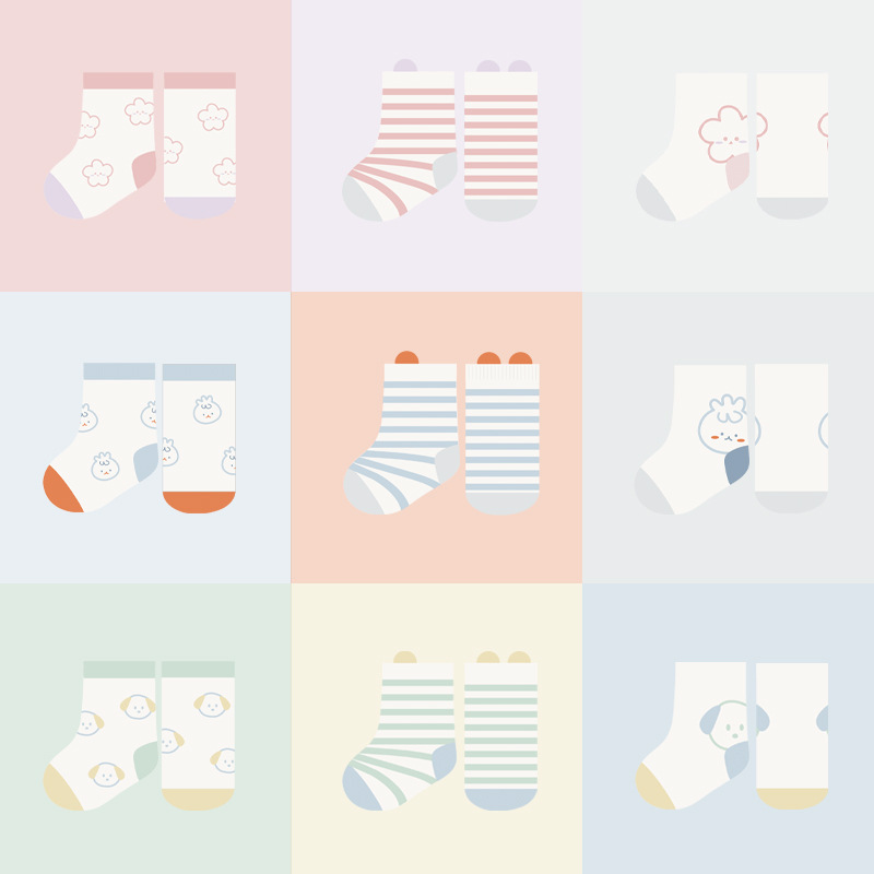 Fábrica mayorista de calcetines personalizados para niños amados mallas de dibujos animados sin hueso medias personalizadas