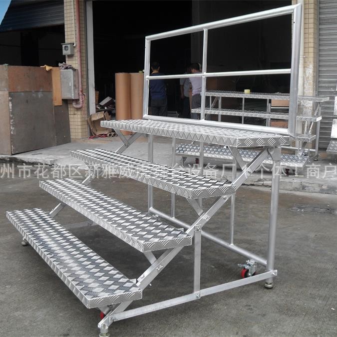 合唱台厂家直销，四层合唱台/折叠合影架，部队合影台折叠合唱台