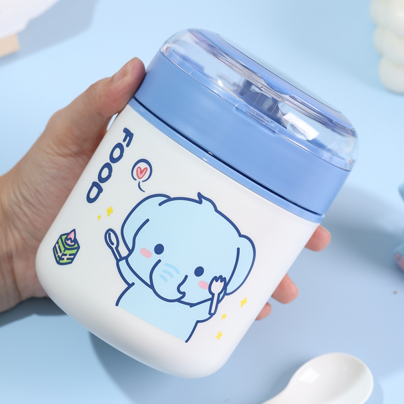 Handheld children's cute thermos stainless steel