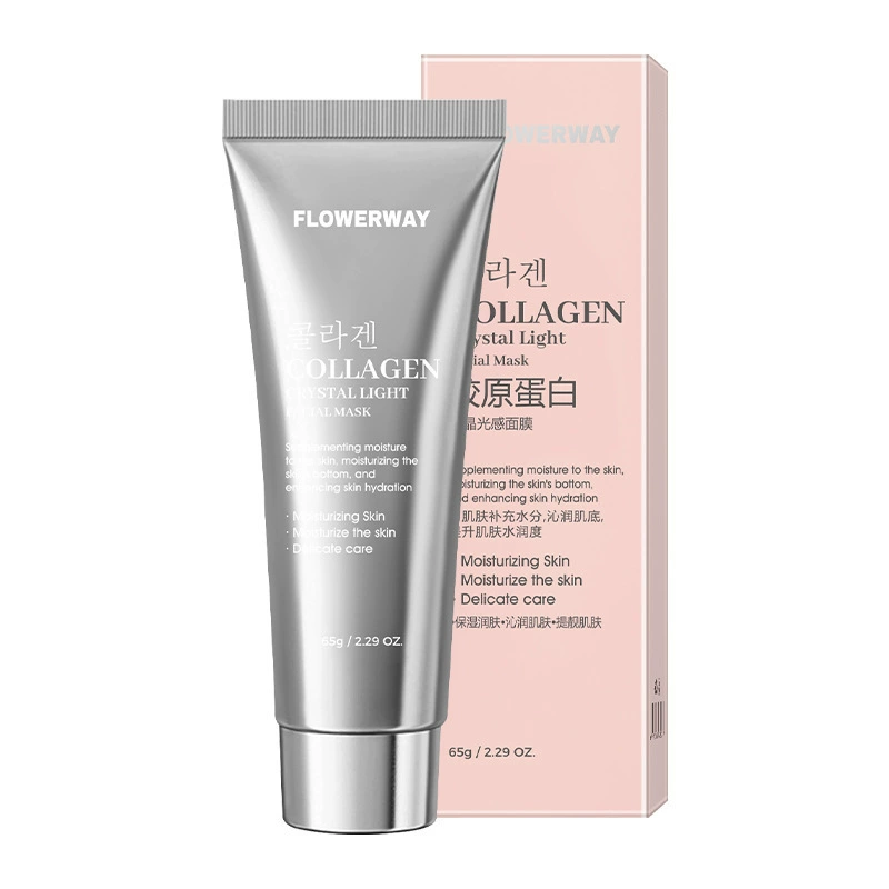 Маска для лица FLOWERWAY Collagen, увлажняющая и осветляющая, 65 г