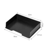 Black storage box, horizontal version
