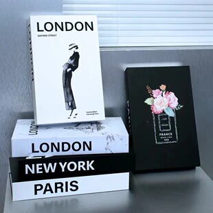 Modern Minimalist City Ins Style Fake Book Folding Prop Book Simulation Book Ornaments Soft-fitting Model Room Decoration Book