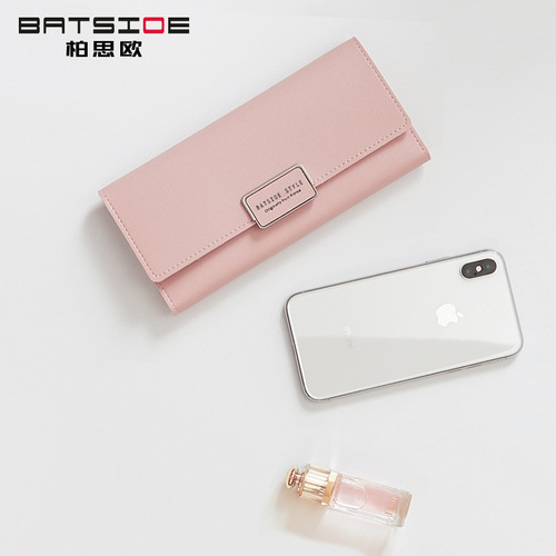 Women's wallet Korean version 30% off long buckle clutch multi-card slot pu leather wallet factory direct sale one-piece
