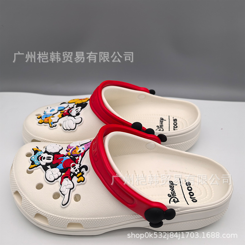 Cross nuevo Mickey cartón de dibujos animados para niños y niñas respirado antideslizante Smurf sandals