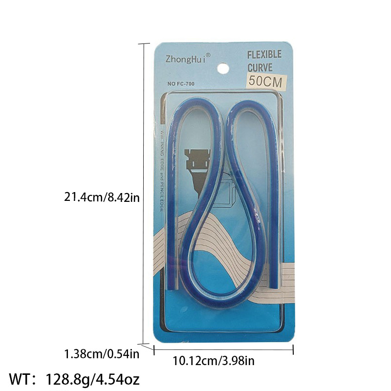 Regla de curva directa de fábrica Botón regla de arco regla de ropa regla de corte traje de regla de jaula de manga regla de tamaño colección