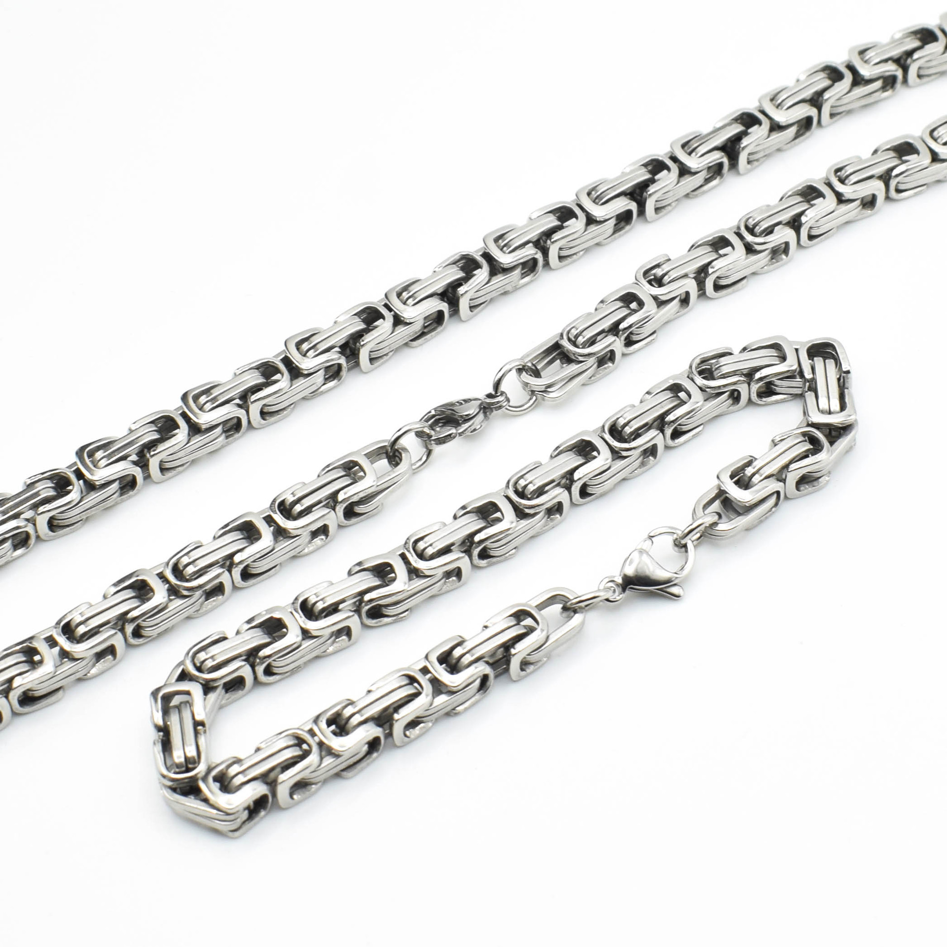 Emperor Byzantine Necklace For Men In Stainless Titanium Steel_voghion.com