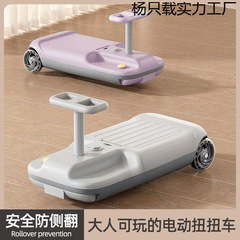 電動ツイスト車の簡易安全なダブルドライブ子供の大人が座ることができる充電の新型スケート車の満1歳プレゼント