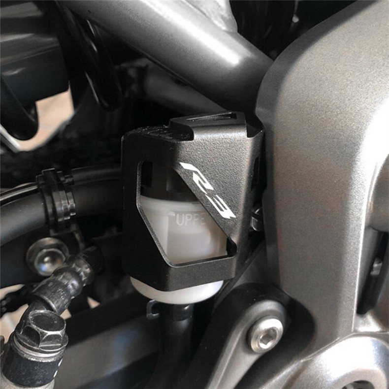 Suitable for Yamaha Mt03 Mt25 R3/R25 15-21 Modified Rear Brake Oil Reservoir Cover Protection Anti-Theft Cover