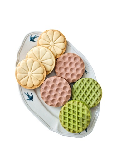 Ins style retro waffle mold corrugated flower cake three-dimensional seal mold Internet celebrity home parent-child baking