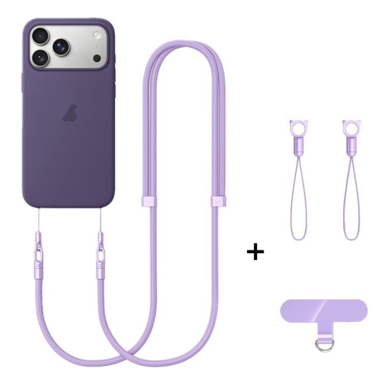 XDcase cuerda de poliéster de 7 mm Doble hebilla ajustable cables de teléfono móvil para cualquier caso de teléfono móvil