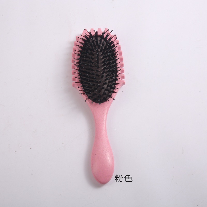 売れ筋バウンスカーリングスタイリングコーム、麦わらカーリングコーム、猪毛ヘアスムージングコーム、エアクッションマッサージコーム、ヘアコーム|undefined