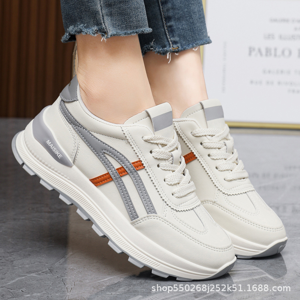 여성을위한 대외 무역 스포츠 신발 봄 새로운 다목적 두꺼운 밑창 경량 운동화 여성 경량 캐주얼 포레스트 검프 신발