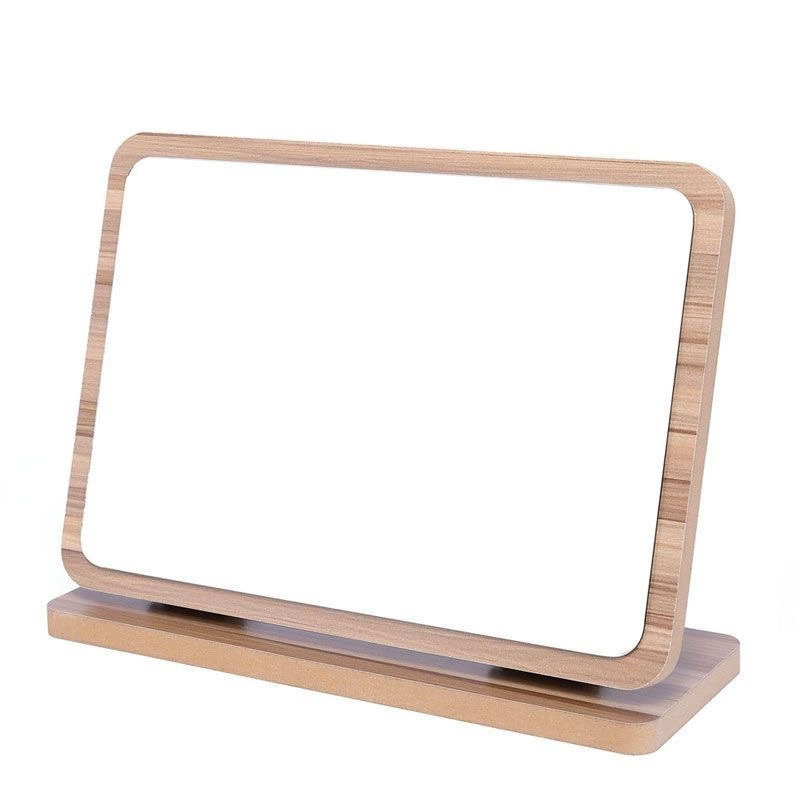 Зеркало студенческое деревянное настольное зеркало для макияжа складное зеркало принцессы простое студенческое общежитие настольное домашнее зеркало высокой четкости