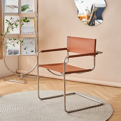 Bauhaus sofa chair leather chair leisure chair internet celebrity dining chair makeup chair ins style arm chair wholesale