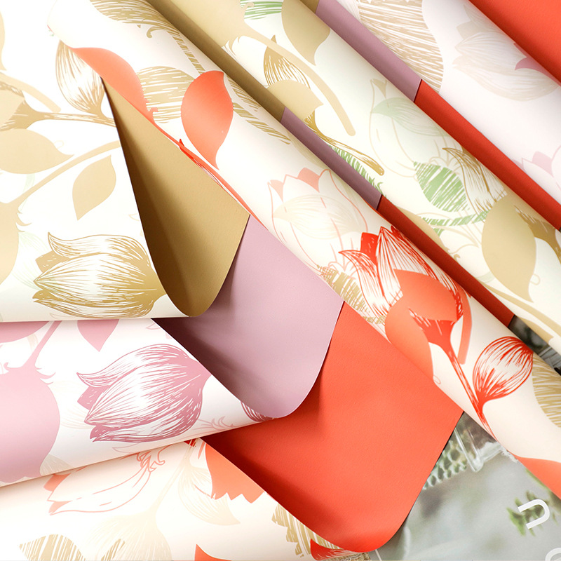 Flor Xi plumage papel de flores sombra huelga papel de embalaje de flores DIY floral película impermeable florista ramo de flores papel de envoltura de flores