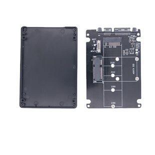 MSATA/M.2 NGFF to 2.5 inch serial port SATA Solid State Drive 2-in -1 adapter board external box 7mm