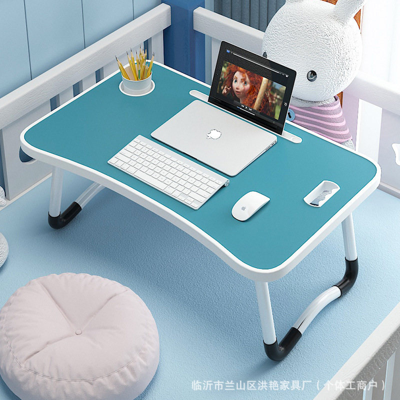 Escritorio de cama mesa plegable dormitorio de casa simple mesa de estudio mesa perezosa cama plegable mesa pequeña