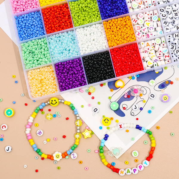 Acrylic beads with letters