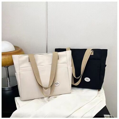 Original design Japanese bag, casual art student class shoulder bag, all-match commuter Oxford cloth tote bag
