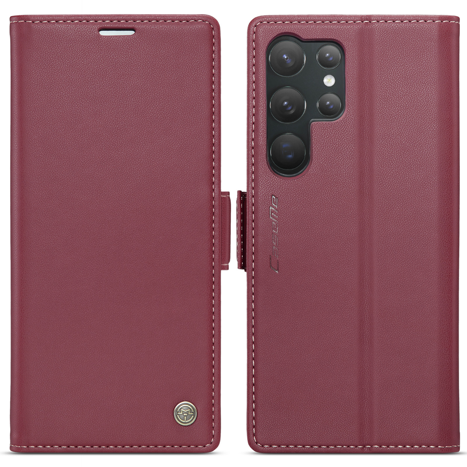 Capa de couro flip com rfid para samsung galaxy s23 ultra a54 a14_voghion.com
