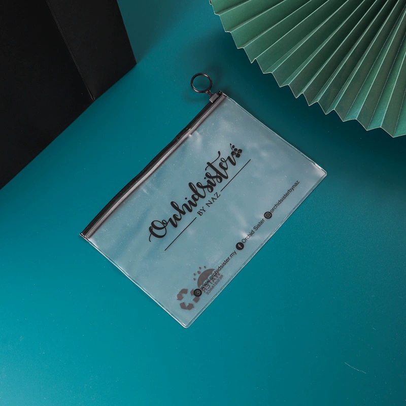 Оптовая продажа на молнии из ПВХ, простая портативная ручная лента для счета, самозакрывающаяся сумка, Детская сумка для хранения канцелярских принадлежностей