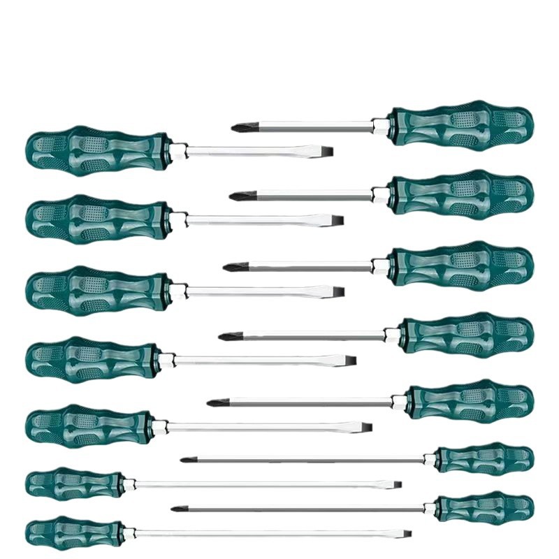 Puede golpear destornillador de corazón engrosado magnético fuerte superlargo y grande, destornillador de destornillador de grado industrial de flor de ciruelo
