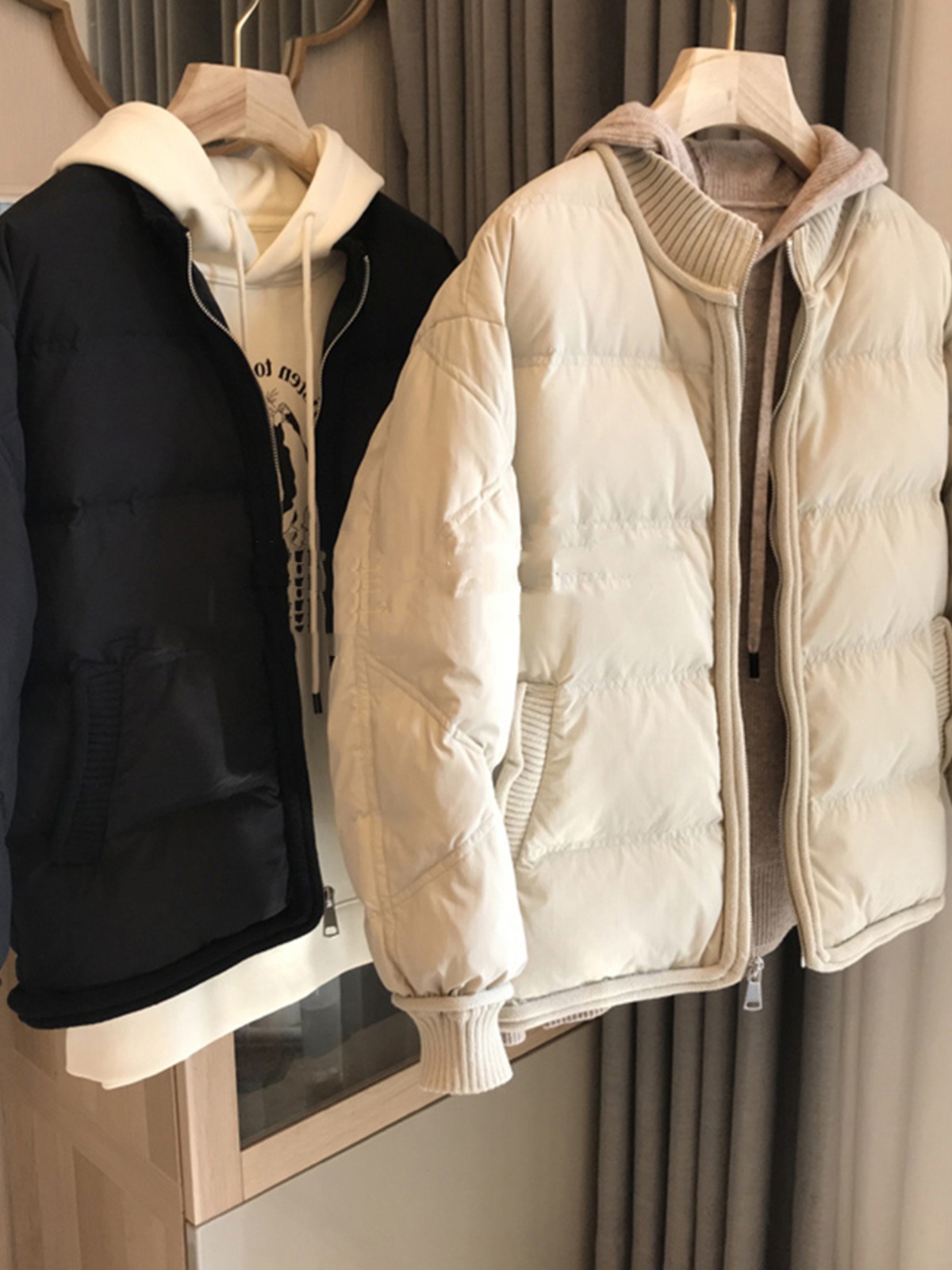一线剪标女装外贸尾货出口羽绒服轻薄款小个子保暖棉服冬2024新款