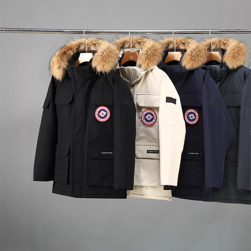 Northeast Thickened 100kg Large Size Goose down Parka Couple's Workwear down Jacket for Men and Women, Mid-Length, Winter 2026 Northeast Thickened 100kg Large Size Goose down Parka Couple's Workwear down Jacket for Men and Women, Mid-Length, Winter 2026