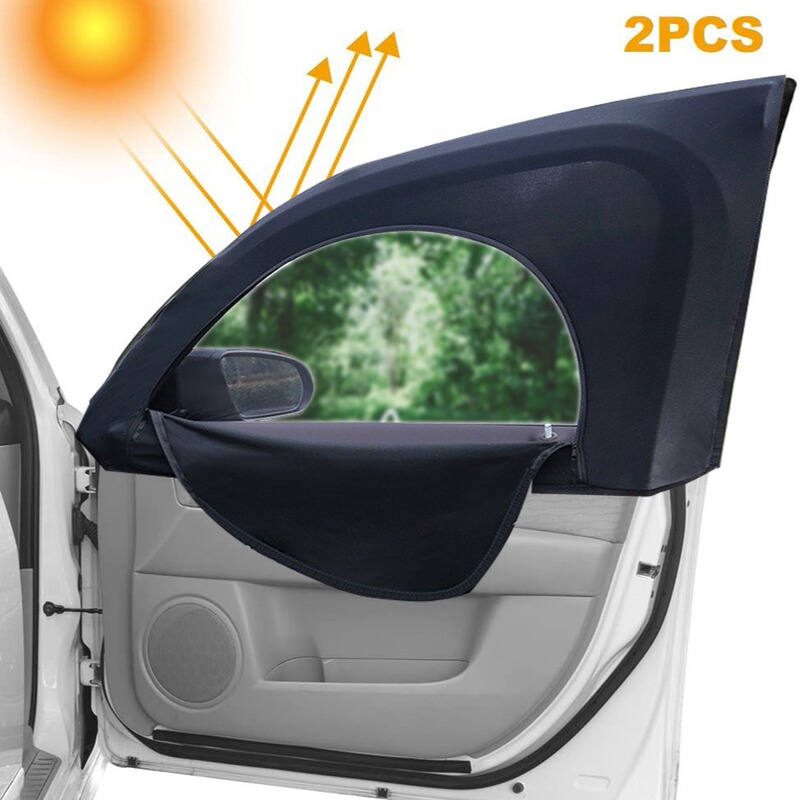 Car Anti-mosquito Curtain Sunshade Curtain Children's Sunscreen Side Window Baby's Sunscreen Curtain Upgraded Zipper Mosquito Curtain