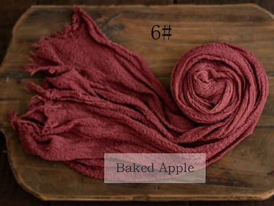 Toalla de gasa recién nacido niños fotografía elástico envoltura de tela bebé fotografía tela plisada seersucker envoltura de tela