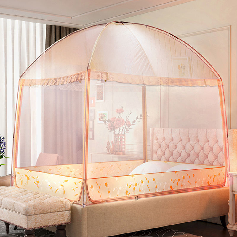 Heightened and Reinforced Mongolian Yurt with Three Doors, Bottom Anti-Fall 1.021m .51.8 Household Mosquito Net for Bedroom