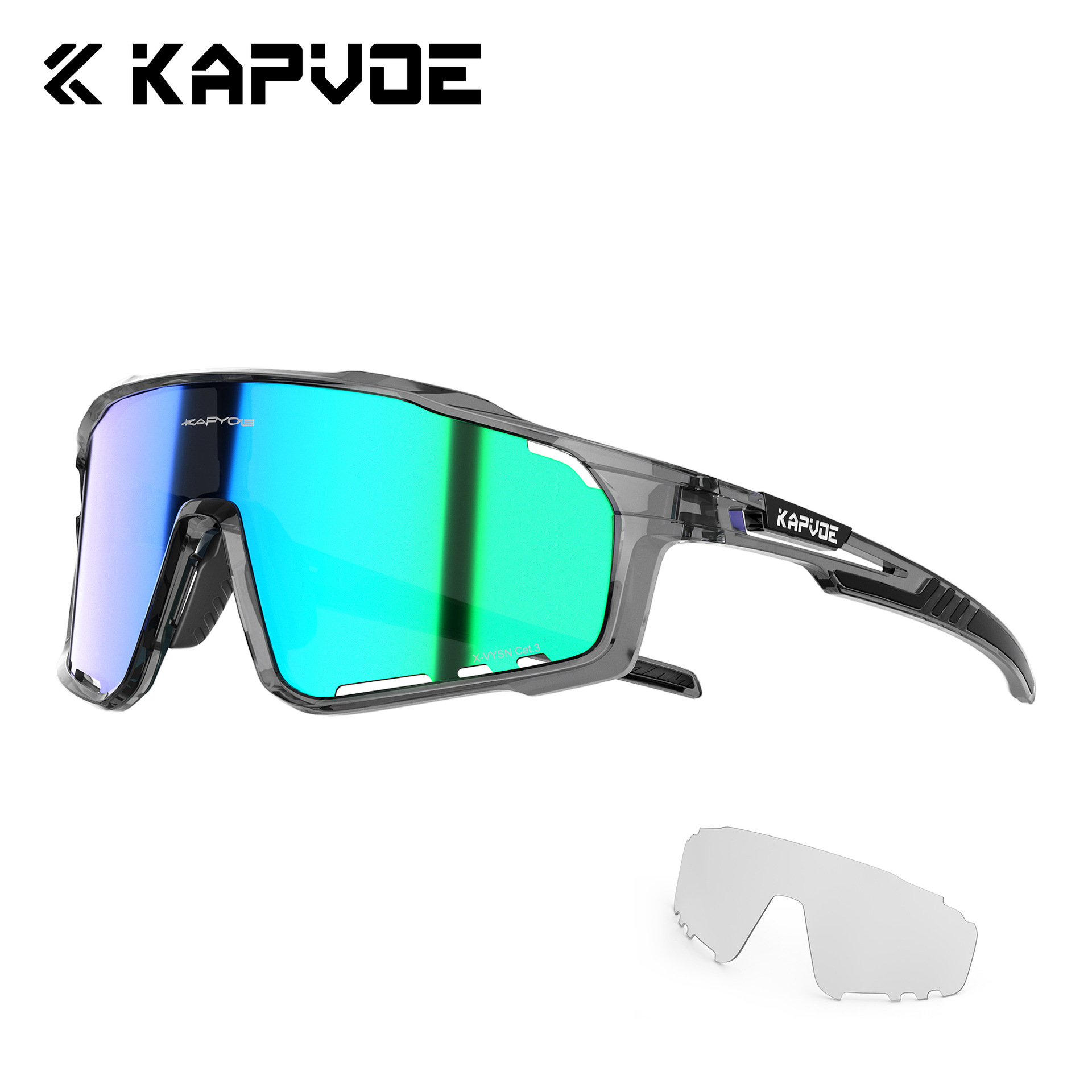 Gafas de Ciclismo Fotocromáticas de TR90 con 2 Lentes A Prueba de Viento para Montaña