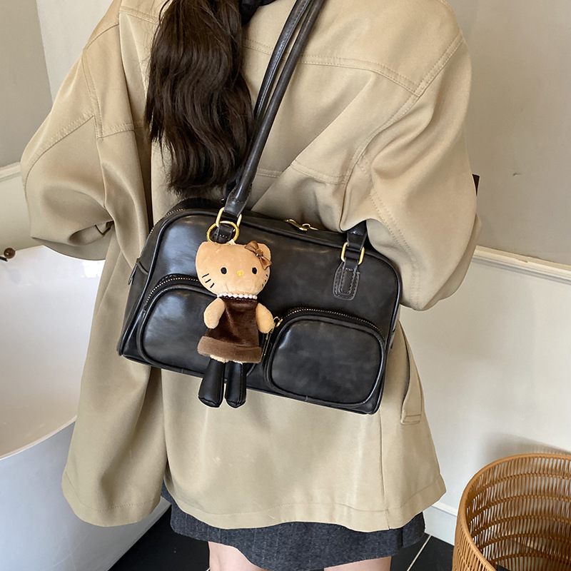 Bolsa de almohada de viaje de alta calidad, bolsa de hombro de gran capacidad, otoño y invierno 2025, nuevo bolso coreano de alta calidad.