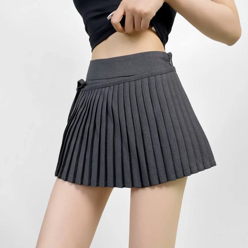 Internet Celebrity Sexy Long Leg Pleated Skirt Street Photographing Casual All-Match Slim Skirt Sexy Hot Girl High Waist Short Skirt