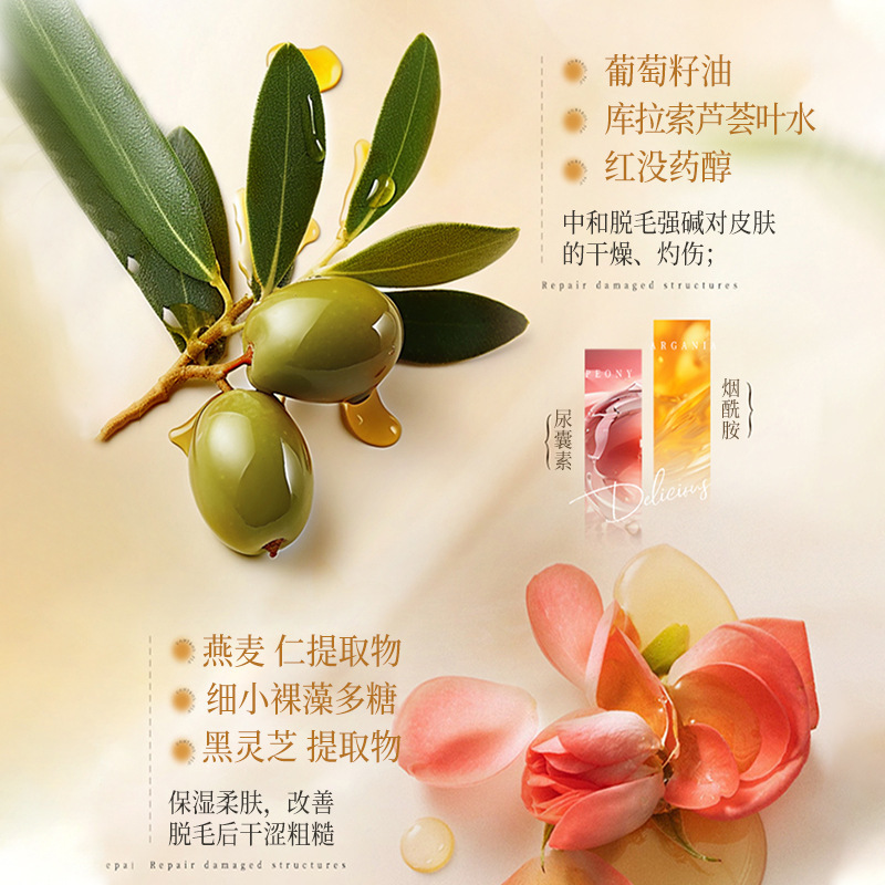 LVFEI suave seda suave crema de eliminación de cabello para todo el cuerpo para eliminar el vello de las piernas, las axilas y los labios sin dañar los folículos pilosos.