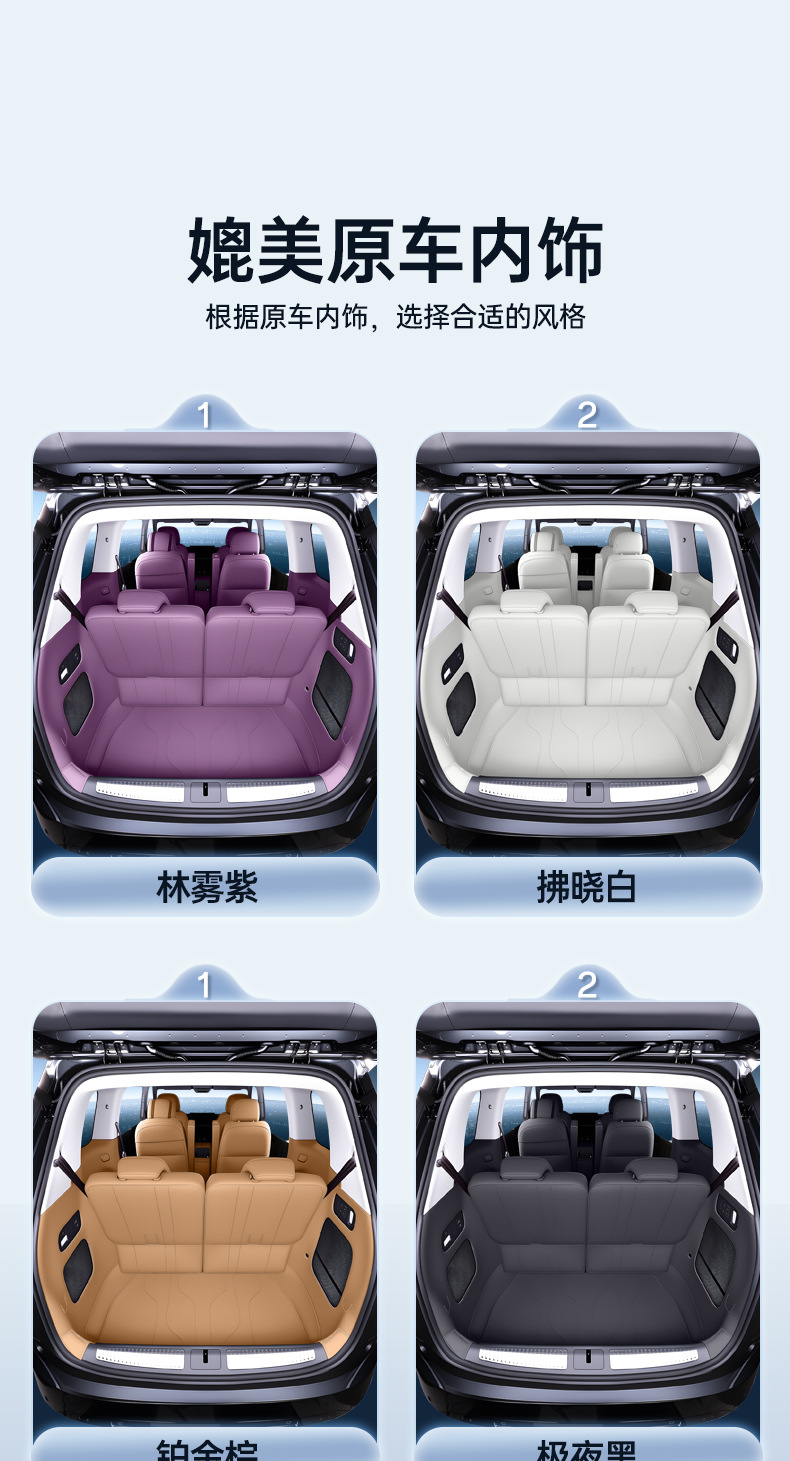 Suitable for the 2026 model of the Xpeng GX, full coverage trunk mat, car interior modification accessories, carpet mat