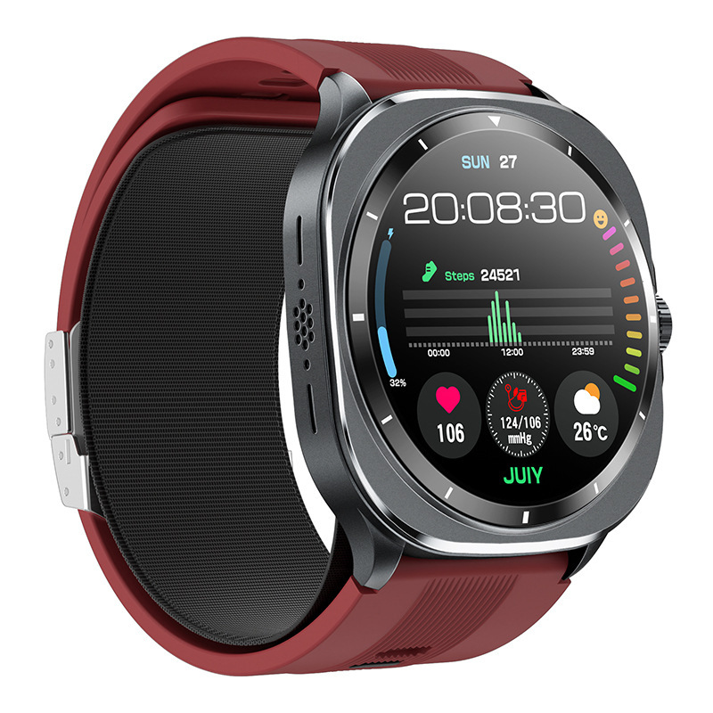 Transfronterizo TK65 reloj inteligente Bluetooth llamada AMOLED pantalla de alta definición airbag bomba de aire monitoreo reloj deportivo
