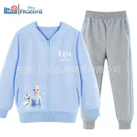 Детская одежда Disney, свитер для девочек, спортивный костюм с длинными рукавами, осень 2022, новый детский костюм из двух предметов, осенняя одежда в западном стиле