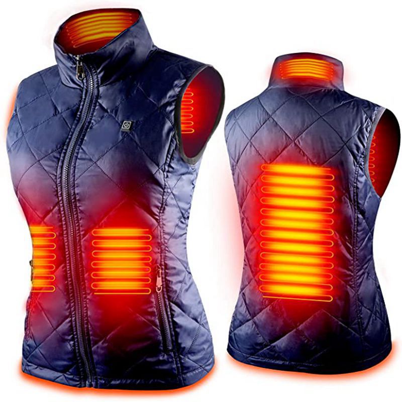 Amazon Otoño e Invierno ropa de calefacción de las mujeres Chaleco de calefacción inteligente ropa de abrigo USB carga calefacción eléctrica chaleco chaqueta image 5