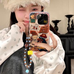 かわいい羽糸ソーセージ犬に適用リンゴ16promax携帯電話ケース新型14pro女性ファッションx