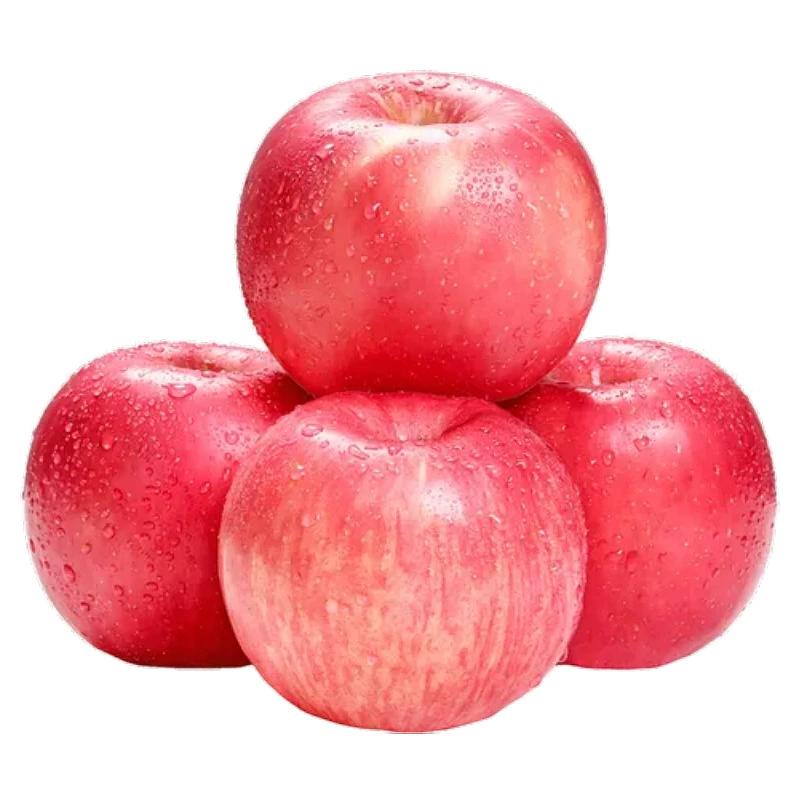Яблоки Луочуань Ред Фуджи из Шаньси, свежие сезонные фрукты, красные Фуджи, хрустящие, сладкие и сочные, яблоки Луочуань, одна штука