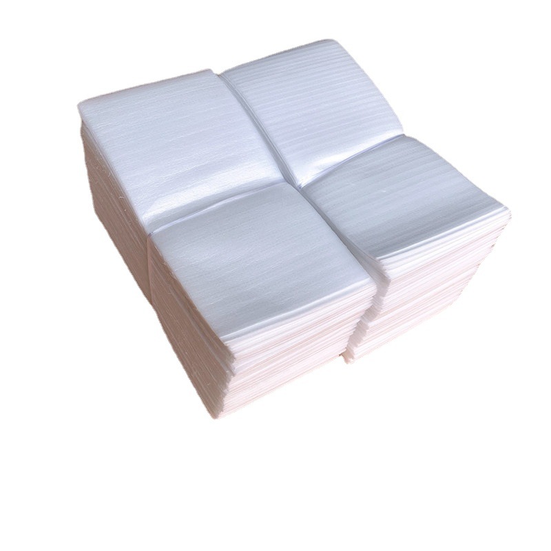 Bolsa laminadora de algodón perlado epe blanco Bolsa de espuma de lotes pequeños Paquete expreso Bolsa laminada de algodón perlado en stock image 7