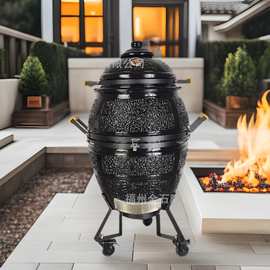 KIMSTONE户外吊烧炉陶瓷烧烤炉BBQ便携炭烤烟熏烤肉炉子厂家特惠