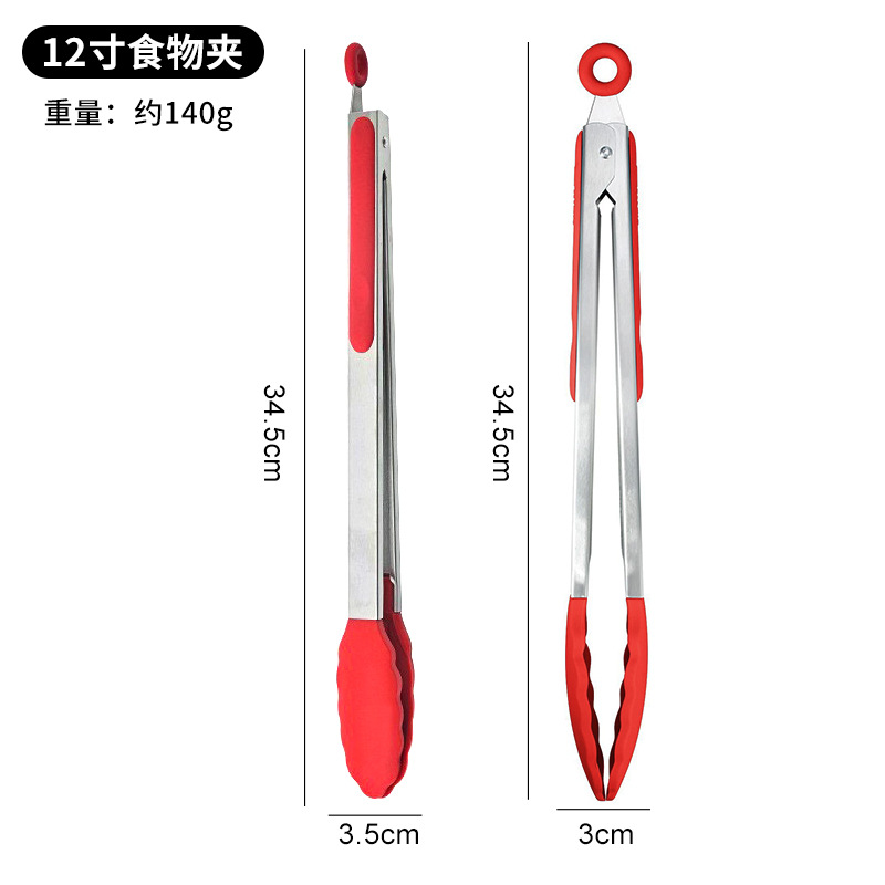シリコンフードクリップ、ステンレスフードクリップ、バーベキュークリップ、バーベキュークリップ、火傷防止クリップ、高温耐性バーベキュークリップ、パンクリップ