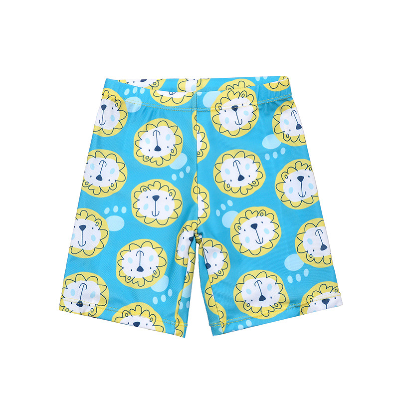 Conjunto de baño para niño dos piezas con estampado de león uv_voghion.com