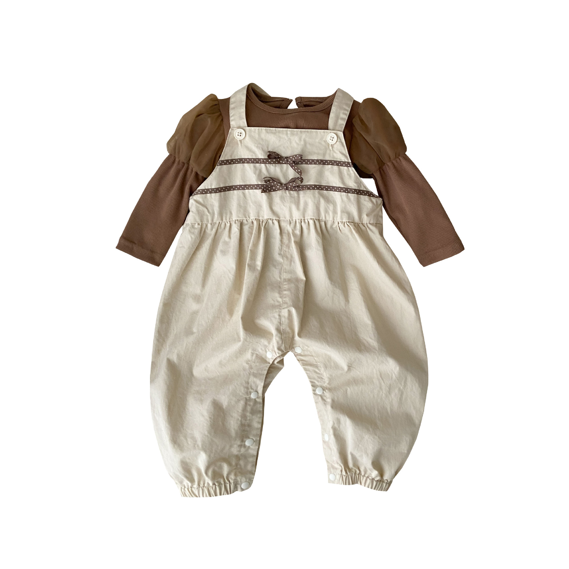 Nuevos productos en la primavera de 2025 Traje de portabebés coreano de 0 a 2 años