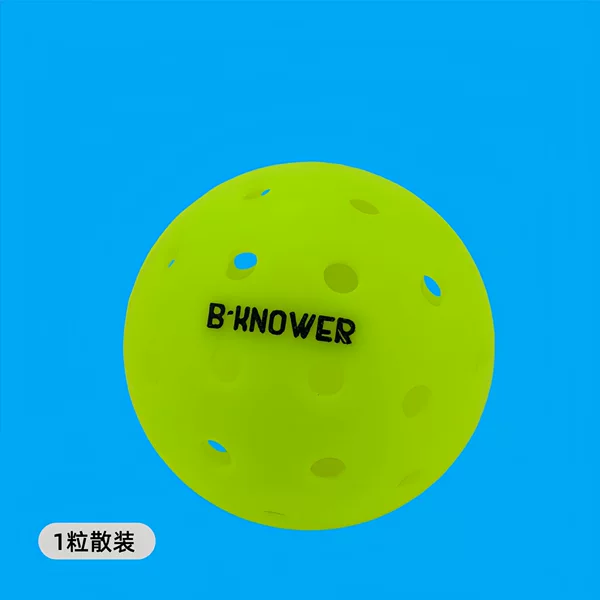 Factory Direct Sales Pe Material for Outdoor Use 40-Hole Plastic Pickleball Ready-Made Cross-Border High-Quality Sports Use