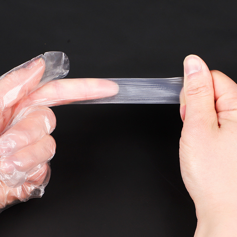 Disposable PE gloves for food-grade catering, individually packaged with various patterns, for eating crayfish takeout, wholesale